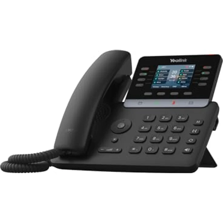 Yealink SIP-T73U, VoIP-DECT-Telefon mit Rufnummernanzeige und Anklopffunktion, schwarz – Bild 1
