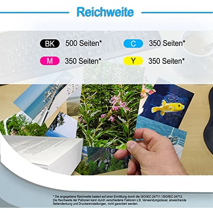 Druckerparadies 603XL Druckerpatronen 10er Multipack, kompatibel mit Epson-Druckern, 4x Schwarz, 2x Cyan, 2x Magenta, 2x Gelb – Bild 4