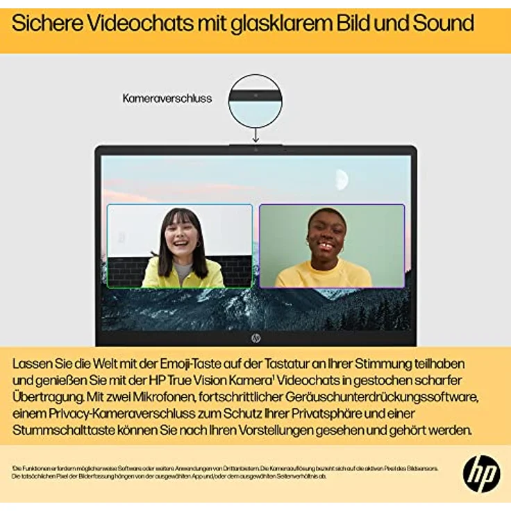 HP Laptop | 15,6 Zoll (39,6 cm) FHD IPS Display | AMD Ryzen 5 7520U | 16 GB LPDDR5-6400 MHz RAM | 512 GB SSD | AMD Radeon-Grafik | Windows 11 Home | QWERTZ Tastatur | silber | mit HP Fast Charge – Bild 5