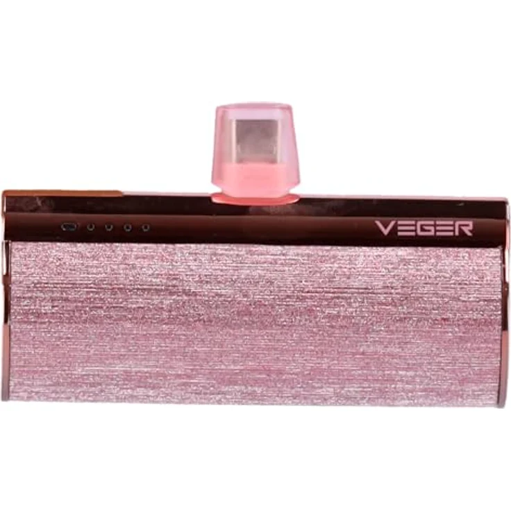 VEGER Tragbares Ladegerät, 5000 mAh, Metallic-Rosa, 20 W Schnellladung, kompatibel mit iPhone 16/15/15 Plus/15 Pro/Galaxy S24/S24 Ultra/S23/S23 Ultra/A54/A34/A14, XIAOMI 14/PR0/13/PRO – Bild 2