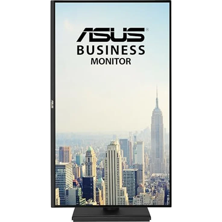ASUS VA27AQSE, 27 Zoll QHD IPS Business Monitor mit 1ms Reaktionszeit, 75Hz, rahmenlos, HDMI, DisplayPort, VGA, Lautsprecher, Low Blue Light, Flicker Free, ergonomisches Design, Schwarz – Bild 4