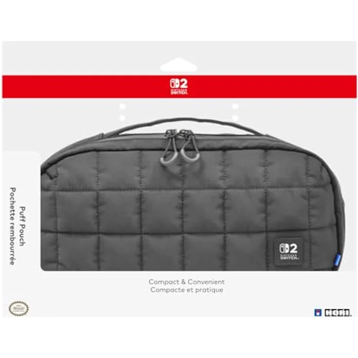 HORI Puff Pouch (Black) - Mid-Size Tragetasche für Nintendo Switch 2 mit robustem Design und praktischem Tragegriff – Bild 5