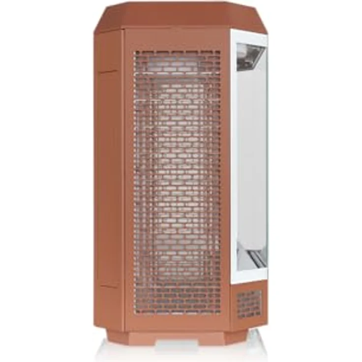 Thermaltake The Tower 600 Mid Tower Chassis, vertikales Design mit Hidden Connectors und Kühlungsunterstützung, Mocha Mousse – Bild 3
