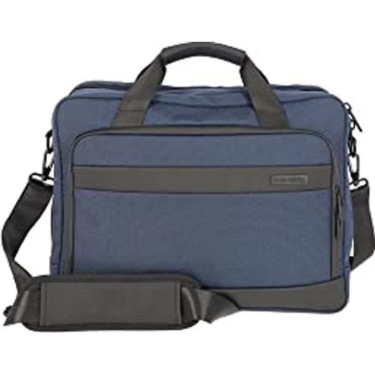 travelite Laptoptasche Meet, marine, 15,6-Zoll Laptopfach, Trolley-Aufsteck-System – Bild 2