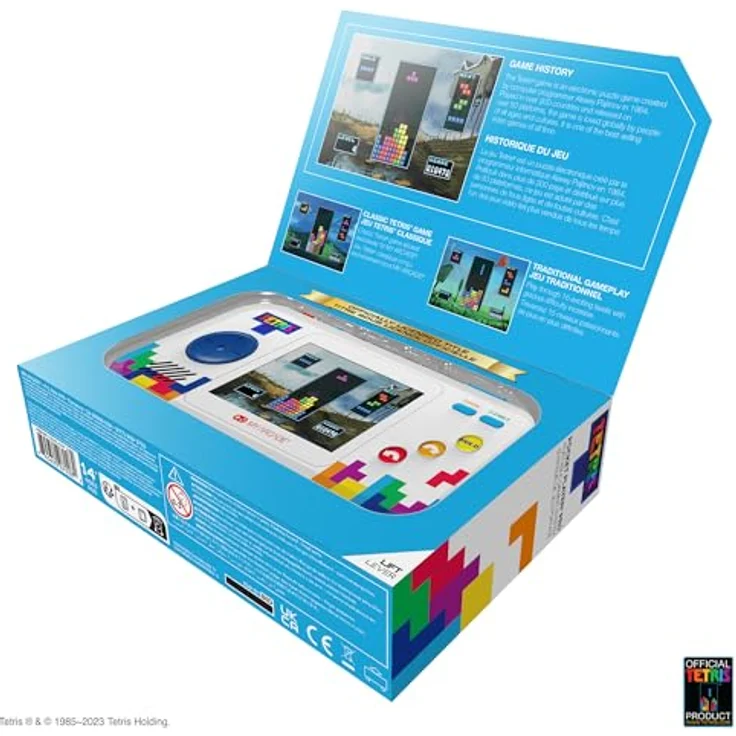 dreamGEAR Tetris Pocket Player Pro, tragbare Spielkonsole mit 2,75 Zoll hochauflösendem Farbdisplay und ergonomischem Design, betrieben über 4 AA-Batterien oder USB-C – Bild 7