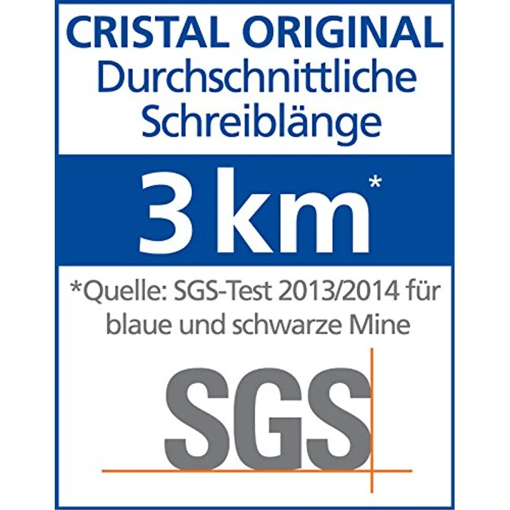 Bic Kugelschreiber Cristal Original, 8373609, Gehäuse transparent, Schreibfarbe blau – Bild 6