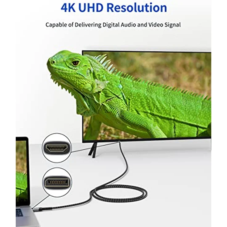 Exertis DisplayPort 1.2 Adapterkabel St. HDMI St. schwarz 2.0 - Kabel - Digital/Display/Video, 128059 – Bild 6
