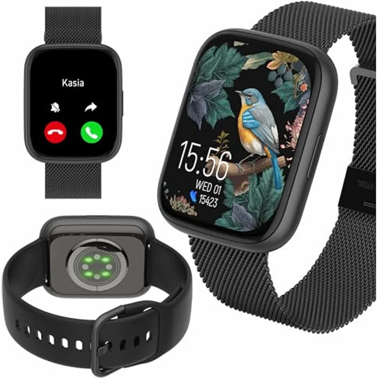 maxlife Forever Smartwatch SW-330 ForeVigo 4 schwarz, 1,95 Zoll AMOLED Bildschirm, bis zu 7 Tage Akkulaufzeit – Bild 1
