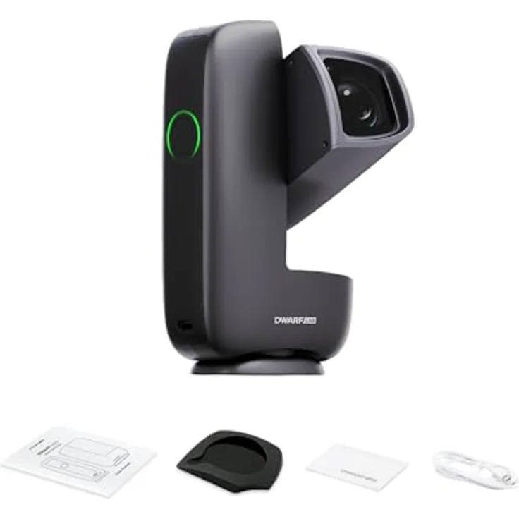 DWARFLAB Smart Telescope AP 30/150 mini, intelligentes Teleskop mit 150mm Telefoto- und 6,7mm Weitwinkellinse, 64 GB Speicher, 840g leicht