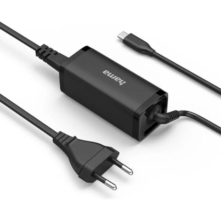 HAMA 200023 USB-C Notebook-Netzteil, 5-20V/65W mit GaN-Technologie, Schwarz – Bild 6