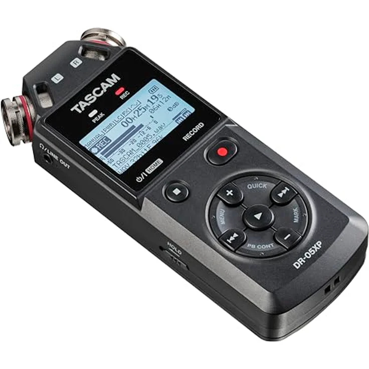 TASCAM DR-05XP, Portabler 2 Kanal Recorder mit 32-Bit-Float-Auflösung, USB-C Audio Interface und bis zu 512GB microSDXC-Speicher – Bild 2