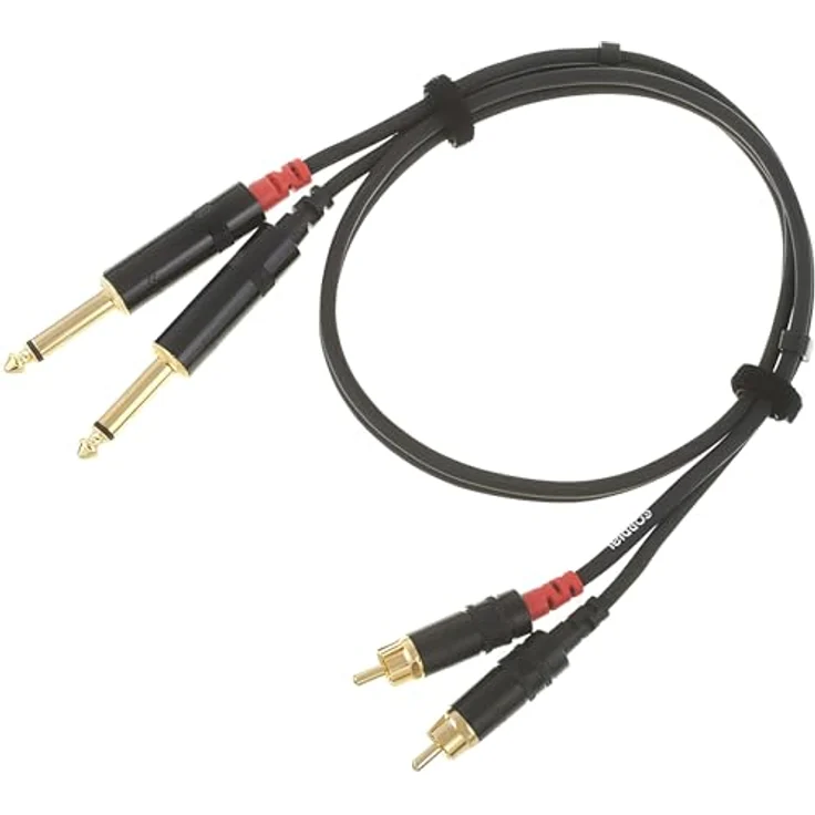 Cordial CFU 0.6 PC, Cinch-Klinkekabel 0,6 m, hochwertige Audioverbindung – Bild 2