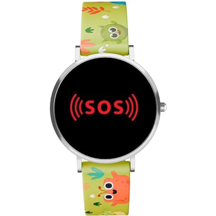 XCOAST LINO TIME Kinder Smartwatch, IP68 wasserdicht, SOS-Notfalltaste, Schrittzähler, grünes Design – Bild 5