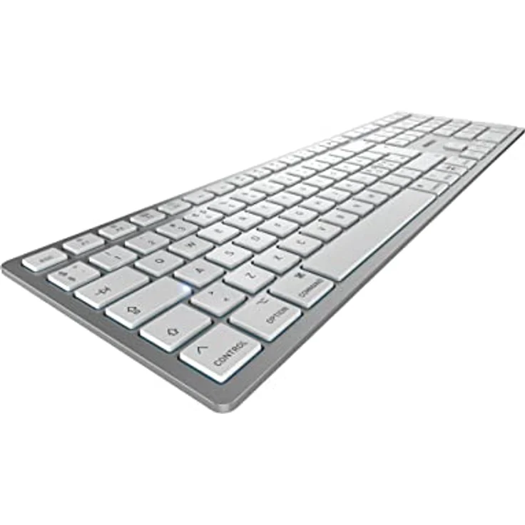 Cherry KW 9100 SLIM FOR MAC - Verkabelt & Kabellos - USB + Bluetooth - QWERTY - Silber – Bild 3