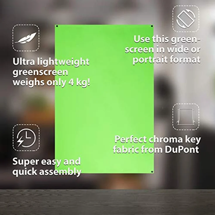 ESMART Expert X-Type Ultralightweight Greenscreen 161 x 93 cm | 70'' – Bild 8
