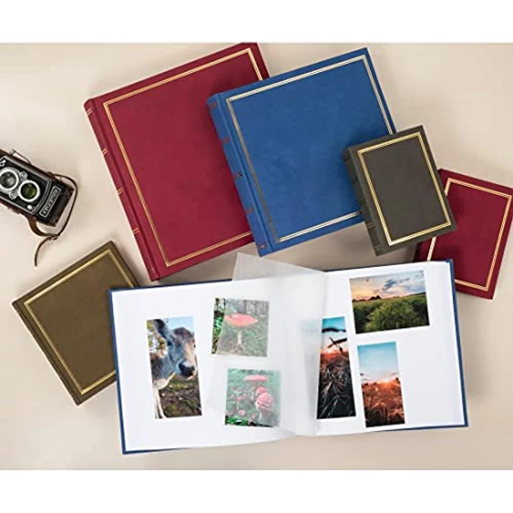 Hama Einsteckalbum London 13x18 cm (Fotoalbum für 100 Bilder im Format 13 x 18 cm, Fotobuch zum Einstecken) grau – Bild 4
