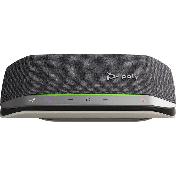 Poly Sync 20 Teams (Bluetooth, USB-A) Tragbarer Bluetooth-Lautsprecher mit Echo- und Lärmreduzierung, 20 Stunden Batterielaufzeit - Schwarz