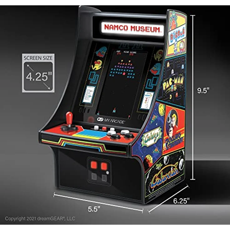 My Arcade MINI PLAYER 10", BANDAI NAMCO™ MUSEUM HITS mit 20 klassischen Spielen – Bild 3
