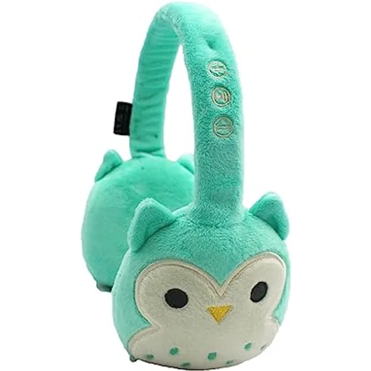 Squishmallows Plüsch Bluetooth Kopfhörer - Winston, bis zu 10 Meter Reichweite, 5-6 Stunden Wiedergabedauer, Standby-Dauer bis zu 20 Stunden