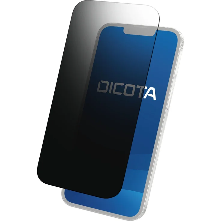 Dicota Privacy Filter 4-way für iPhone 16, Kratzresistente Smartphone Schutzfolie mit Anti-Spiegelung, Schwarz