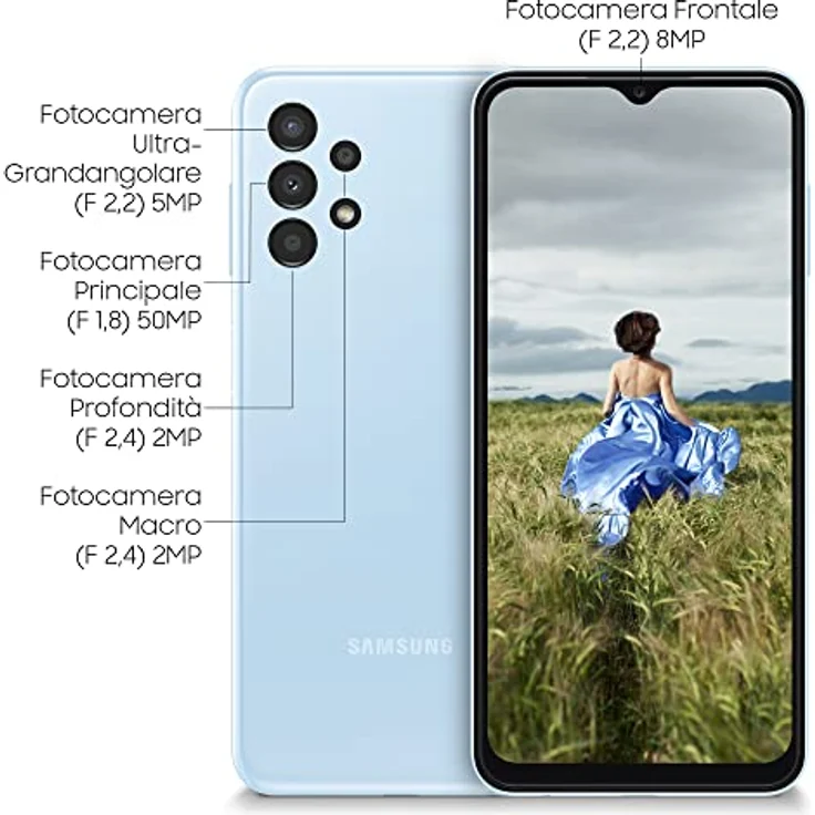 Samsung Galaxy A13, unlocked, A137F EU 4/64GB, Light Blue – Bild 4