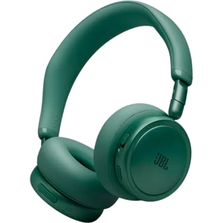 JBL Live 680NC, Kabellose On‑Ear‑Kopfhörer mit Adaptivem Noise Cancelling, Spatial Sound und JBL Pure Bass, Grün