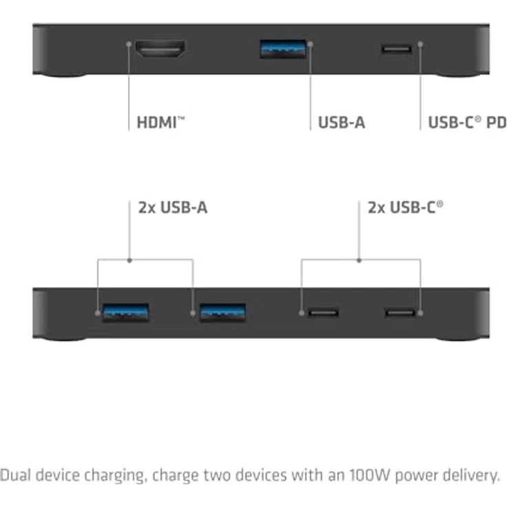 Club 3D KVM Switch 4K60Hz, 2x USB-C zu HDMI, 3x USB, 100W PD, Schwarz – Bild 6