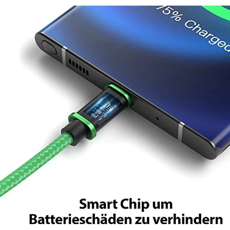 JAMEGA USB-C Kabel Nylon, 0,5m Schnell Ladekabel mit Hochgeschwindigkeits-Datentransfer bis zu 5 Gbps, kompatibel mit Samsung, Huawei, HTC, LG – Bild 5