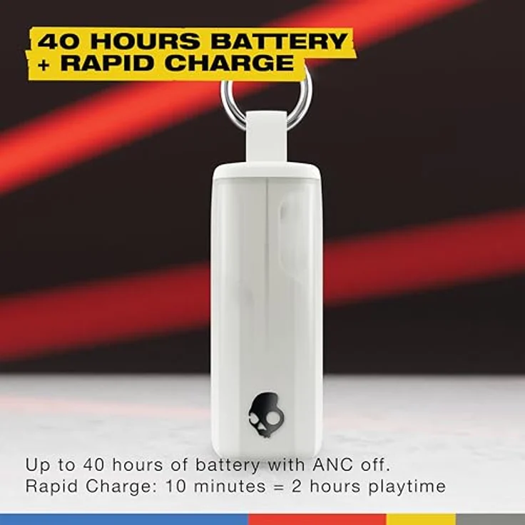 SKULLCANDY Method 360 ANC, In-ear Kopfhörer Bluetooth mit aktivem Noise Cancelling und 32 Stunden Akkulaufzeit, Bone – Bild 6