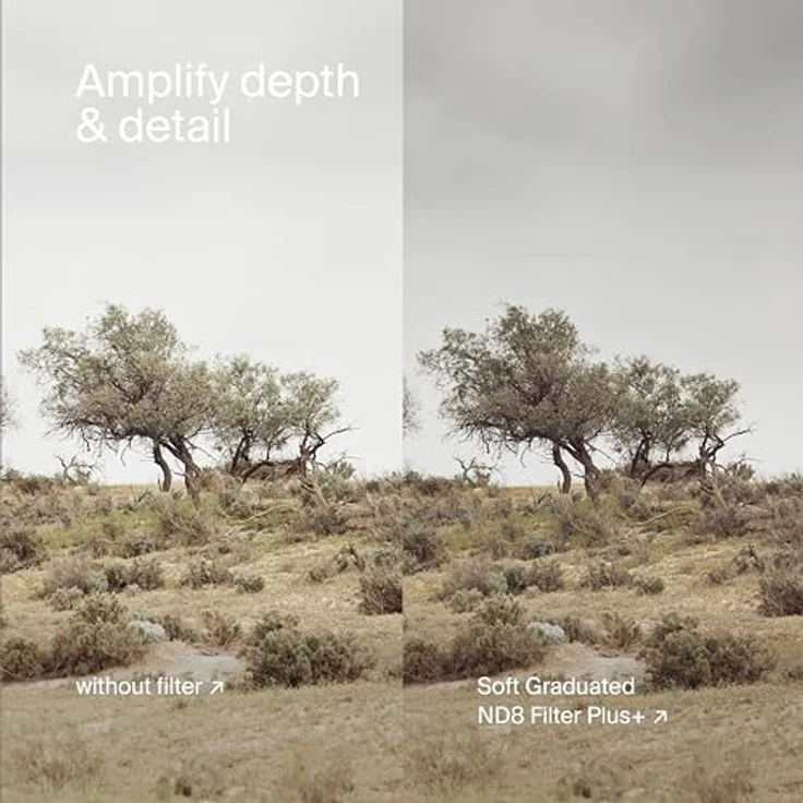 Urth 46mm Soft Graduated ND8 Objektivfilter, Graufilter mit harmonischer Übergangszone für Landschaftsaufnahmen – Bild 6