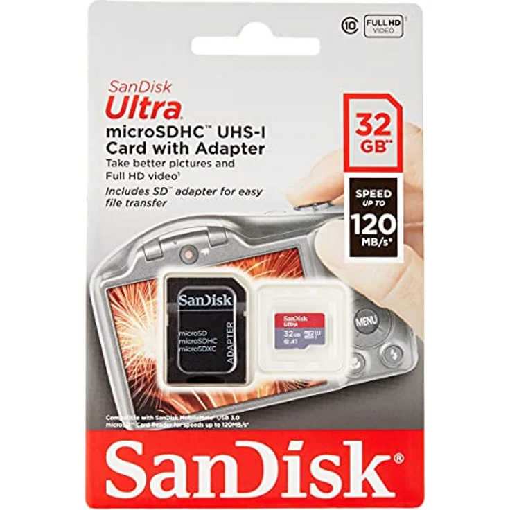 SanDisk Ultra R98 microSDHC 32GB Kit, UHS-I U1, A1, Class 10 (SDSQUA4-032G-GN6IA) – Bild 2