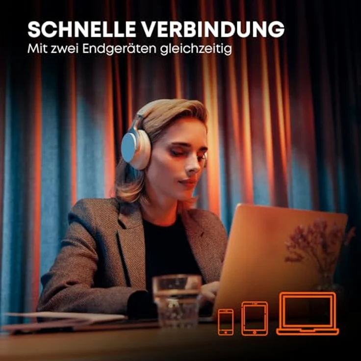 beyerdynamic AVENTHO 200, Wireless Over-Ear Kopfhörer mit ANC, Transparenzmodus, über 60 Stunden Akkulaufzeit, schwarz – Bild 5