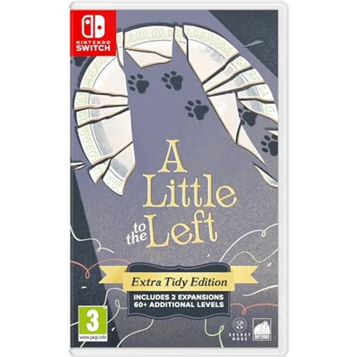 Secret Mode A Little to the Left: Extra Tidy Edition -Switch, Nintendo Switch Game mit über 100 einzigartigen logischen Rätseln