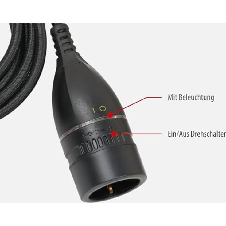 Verlängerungskabel Brennenstuhl 5m Textilkabel sw-sw – Bild 4