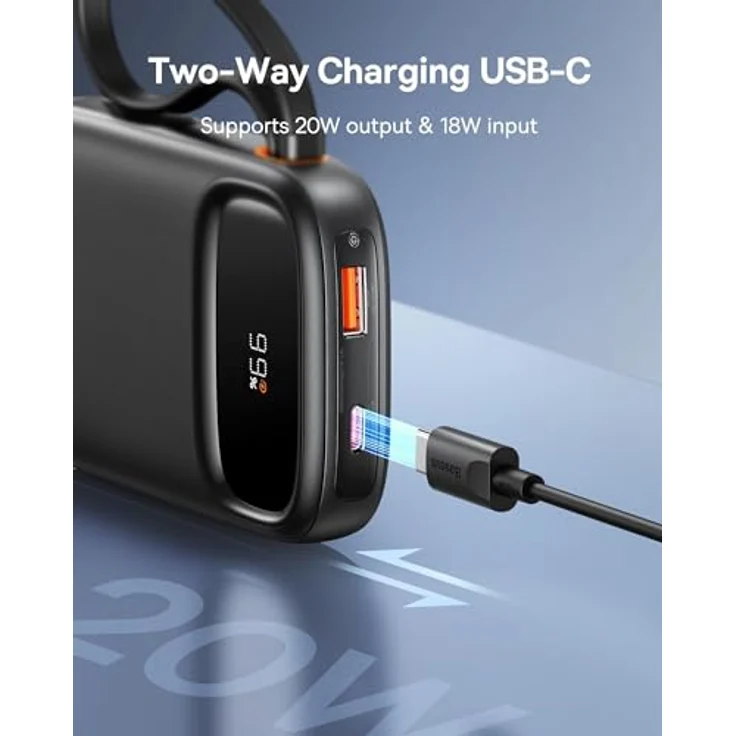 Baseus Qpow 2, 10.000mAh Powerbank mit 22.5W Quick Charge, für drei Geräte gleichzeitig – Bild 4