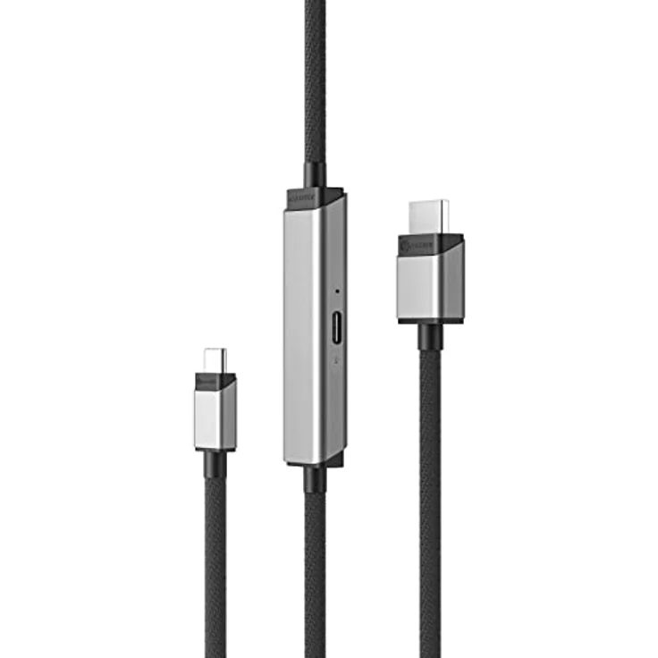 ALOGIC Ultra USB-C-zu-HDMI-Kabel, 4K externes Display, 100 W Power Delivery, geflochtenes Nylonkabel mit Metallgehäuse, 2M, kompatibel mit Windows, Mac und Chromebook – Bild 1