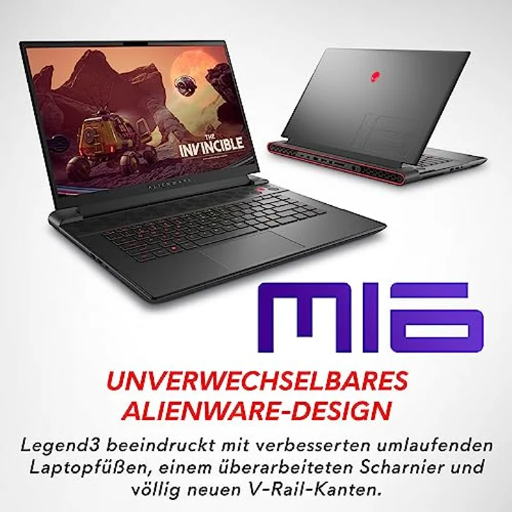 Alienware 16 m16 Gaming Laptop AMD Ryzen 9-7845HX, 16 GB DDR5 RAM, 1 TB SSD, NVIDIA GeForce RTX 4070 8 GB GDDR6, Dark Metallic Moon, Channel 15M Collect and Return - G06JX9M|| – Bild 2
