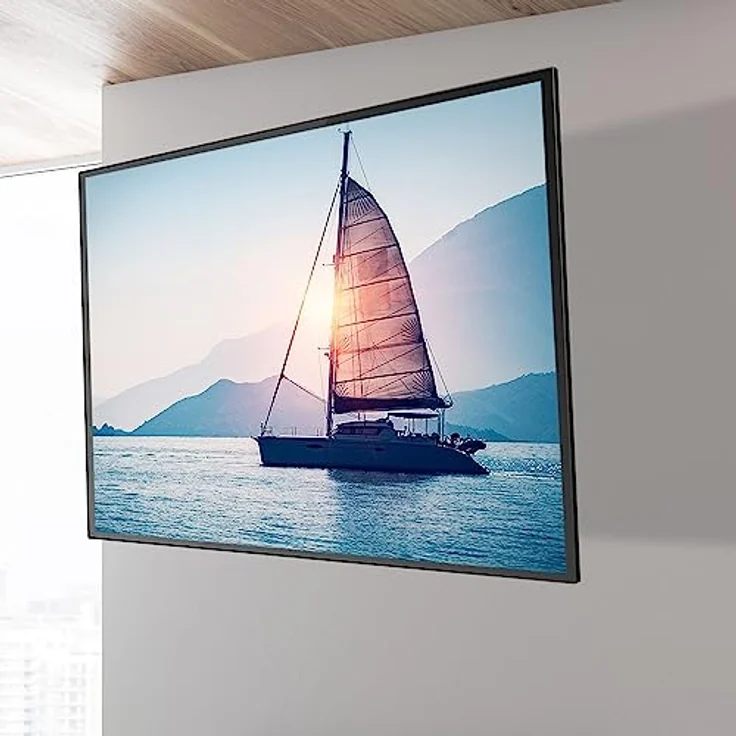 CAVO Motion TV Wandhalterung für 32-55 Zoll Bildschirme bis 35 kg, Max VESA 400 x 400 mm, Schwenkbar Neigbar - Schwarz – Bild 4
