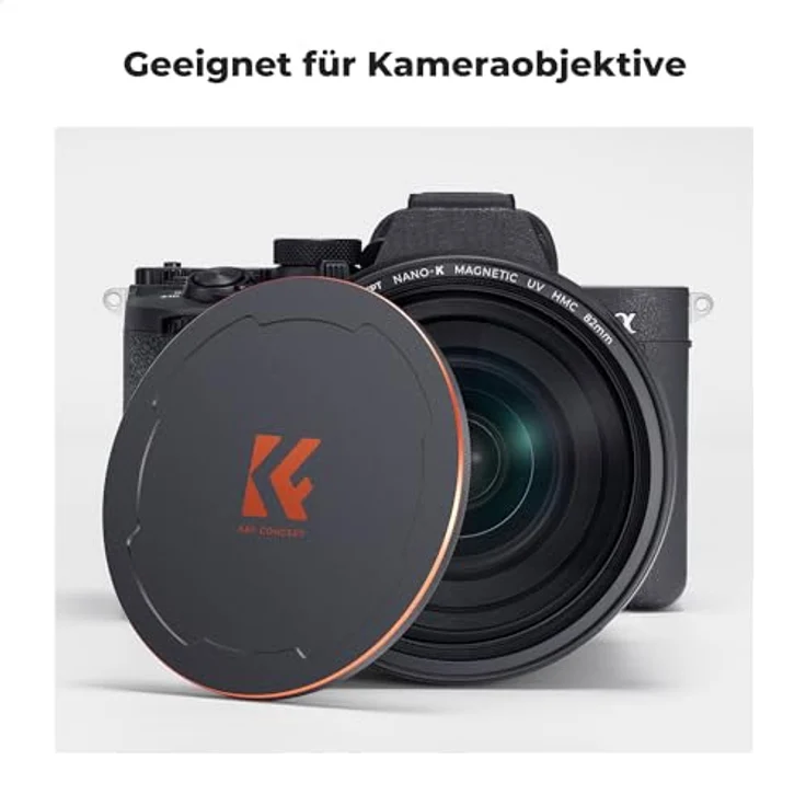 K&F Concept 2-in-1 Magnetic Metall Objektivdeckel mit Gewinde, 86mm, kompatibel mit K&F Concept Magnetischen Filtern und universellen Objektiven – Bild 5
