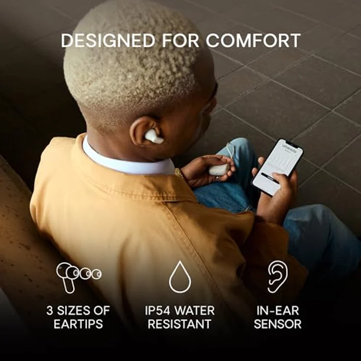 Urbanista Palo Alto Kopfhörer True Wireless Stereo (TWS) im Ohr Anrufe/Musik Bluetooth Weiß mit Geräuschunterdrückung und Hartschalenetui – Bild 5