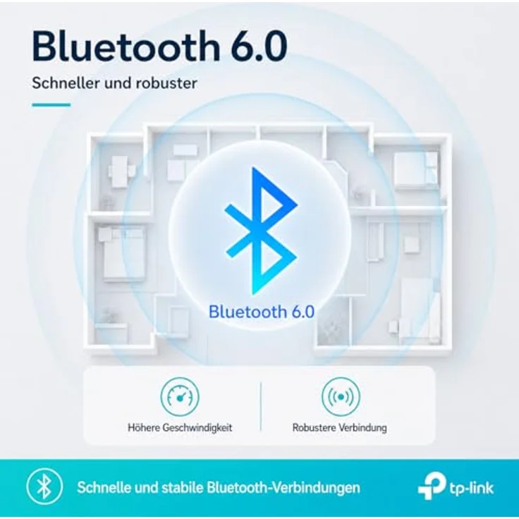 TP-Link UB600, Bluetooth 6.0 Adapter Dongle für PC, kompakt, Plug & Play für Windows 11/10/8.1/7 – Bild 2