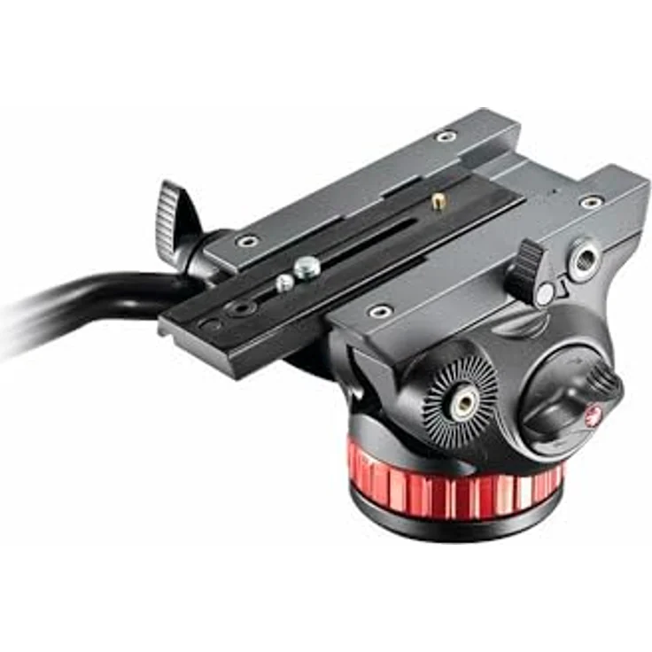 Manfrotto 502 PRO Fluid Videokopf mit Flachbasis (Counterbalance, Easy-Link, für professionelle Foto- -Videografen, Camcorder und DSLR bis 7 kg, MVH502AH) – Bild 5