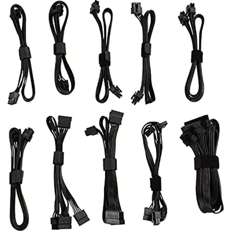 Nox HUMMER X 850W PLUS GOLD, 80 Plus Gold Netzteil mit 120-mm-Lüfter, modular, Schwarz – Bild 4