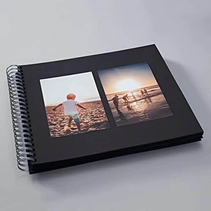 Semikolon 352965 Spiral Album Maxi Mucho – 34,5x30 cm – Fotoalbum, 90 Seiten schwarz, Fotobuch, black schwarz – Bild 2