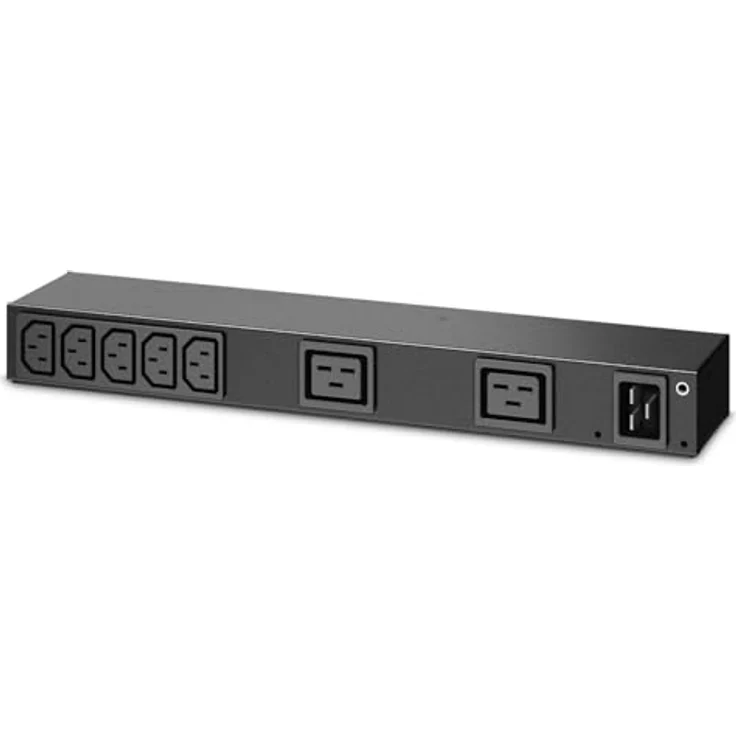 APC Rack PDU Basic 0U/1U, Netzteil mit 7x C13 und 2x C19, 100-240V/20A, schwarz – Bild 3