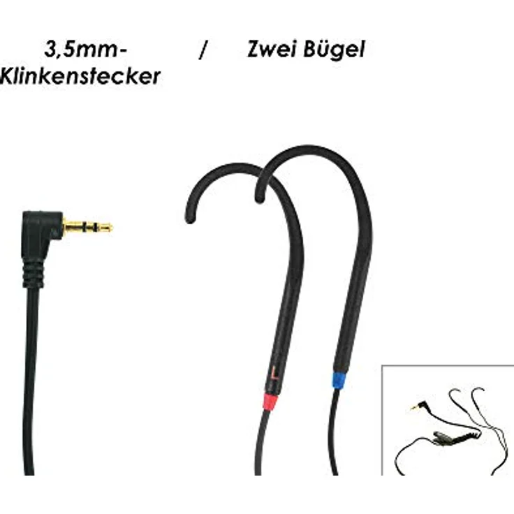 Geemarc CLHOOK3 - 2 Induktionsohrbügel 3,5mm – Bild 1