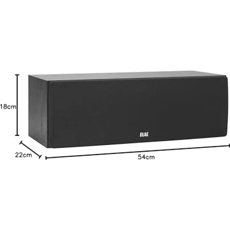 ELAC Debut C5.2 Center-Lautsprecher Schwarz dekor Center-Lautsprecher - 120 Watt - schwarz – Bild 4