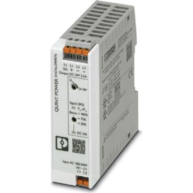Phoenix Contact 2909576, USV mit dynamischem Boost, Betriebstemperatur -25 bis 70 °C, 311,1 g, flache Bauform