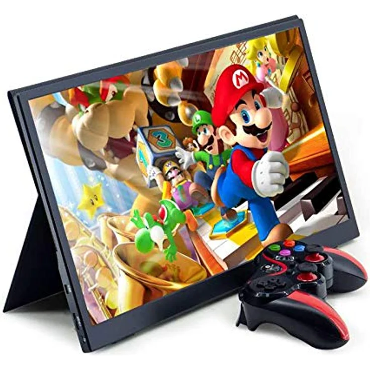 LIPA Lipa AX-60T Portable Monitor 4K 15.6" Touchscreen, Touchscreen Monitor mon03, Schwarz, für Playstation, Xbox, Switch, Smartphones und Computer, mit Schutzhülle – Bild 4