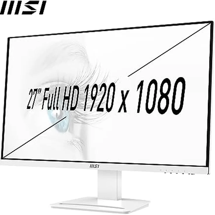 MSI PRO MP273AWDE 27 Zoll Full HD Office Monitor - 100Hz, VESA-Montage, Weiß – Bild 2